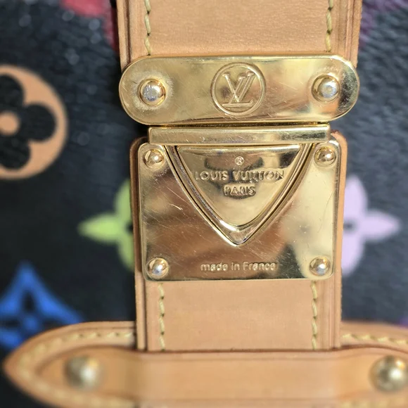 RARE Louis Vuitton Black Multicolor Monogram Shirley Clutch Shoulder Bag - Picture 11 of 16